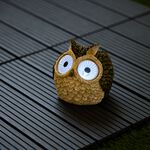 Solar Garden Light Owl with LED Eyes