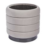 Oval Velvet Ottoman - Small