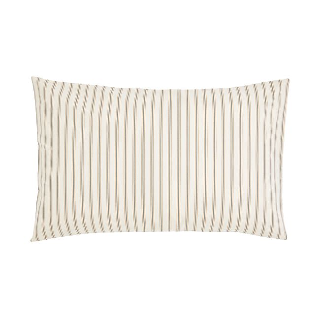 HARVEST MOON SINGLE DUVET COVER Ticking Stripe Copper