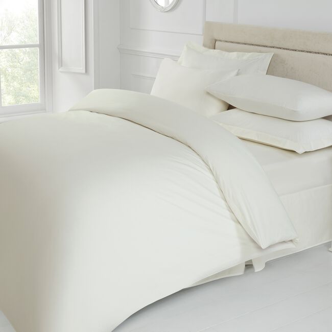 SINGLE DUVET COVER 200TC Cream