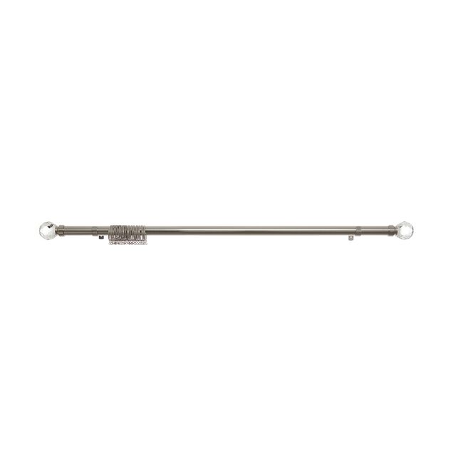 Metal Curtain Pole with Diamond end - 300cm