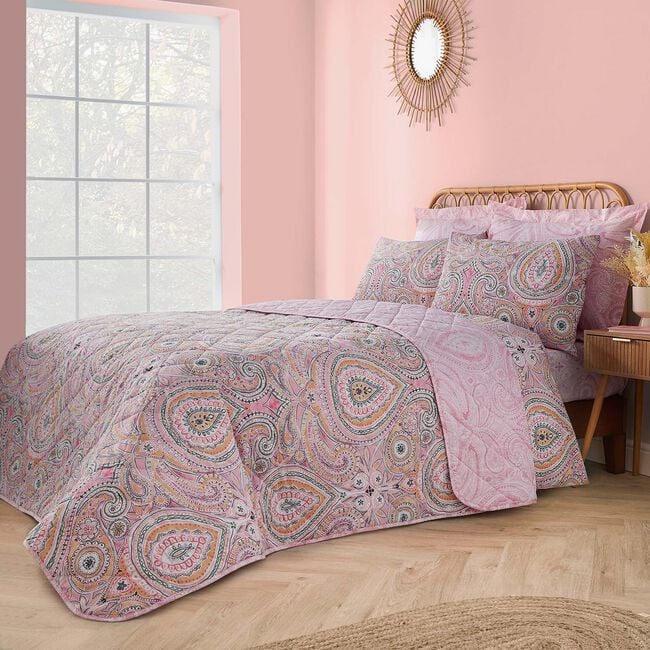 Daphne Bedspread 200cm x 220cm - Pink