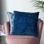 DISTRESSED CHENILLE NAVY 45x45 Cushion