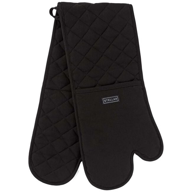 Stellar Black Double Oven Glove