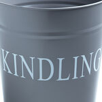 Silverflame Grey Kindling Bucket 
