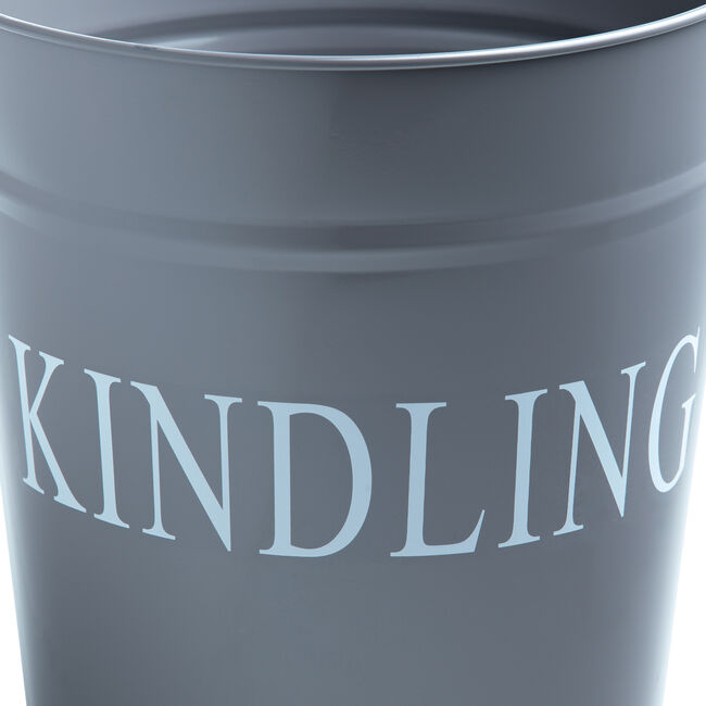Silverflame Grey Kindling Bucket 