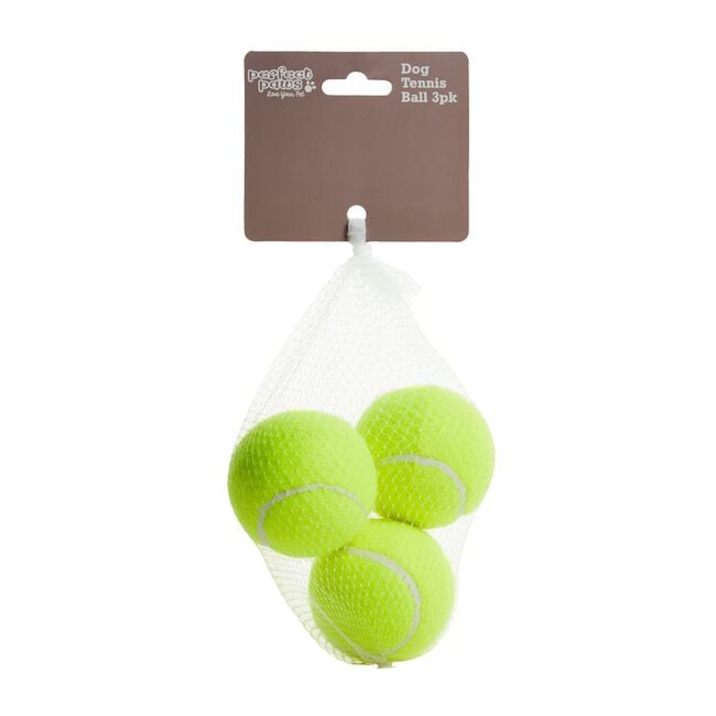 3 Piece Tennis Ball Dog Toy