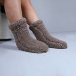 Teddy Socks Pair - Mink