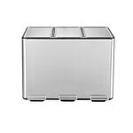 45L Nordhaus Triple Recycling Bin Stainless Steel