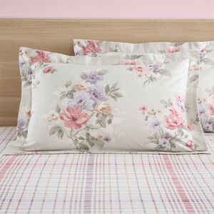 Brushed Cotton Leah Oxford Pillowcase Pair