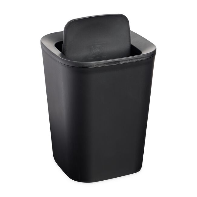 5L EZY STORAGE BLACK SWING LID Bin