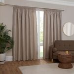 PENCIL PLEAT POM POM NATURAL 66x54 Curtain