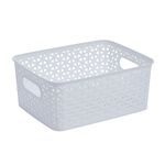 Geometric Storage Basket 4L - White