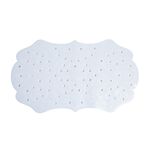 FLORAL SHAPED WHITE 70x40cm Bath Mat