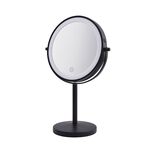 VISAGE LED MATTE BLACK 5X EXTENDABLE Cosmetic Mirror 