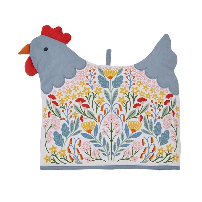 Folk Chicken Shaped Tea Cosy