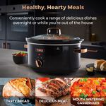 Tower Infinity 6.5L Black & Rose Gold Slow Cooker