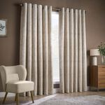 OLIVIA LINEAR JACQUARD GOLD 66x54 Curtain
