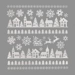 Christmas Snowflakes Themed Window Stickers