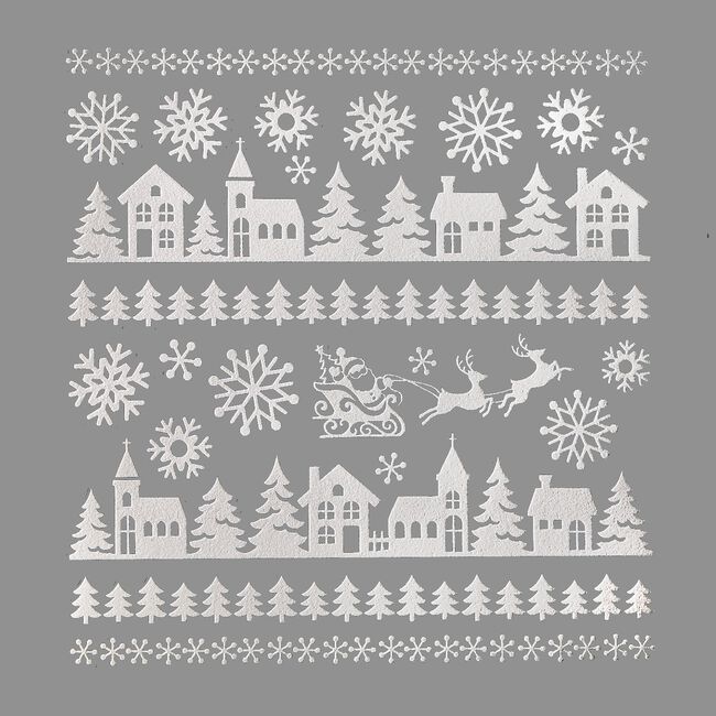 Christmas Snowflakes Themed Window Stickers