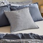 HEBDEN STRIPE  NAVY  55X55 CUSHION 