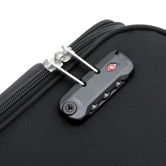 Large Lightweight Softcase Luggage- Midnight Black