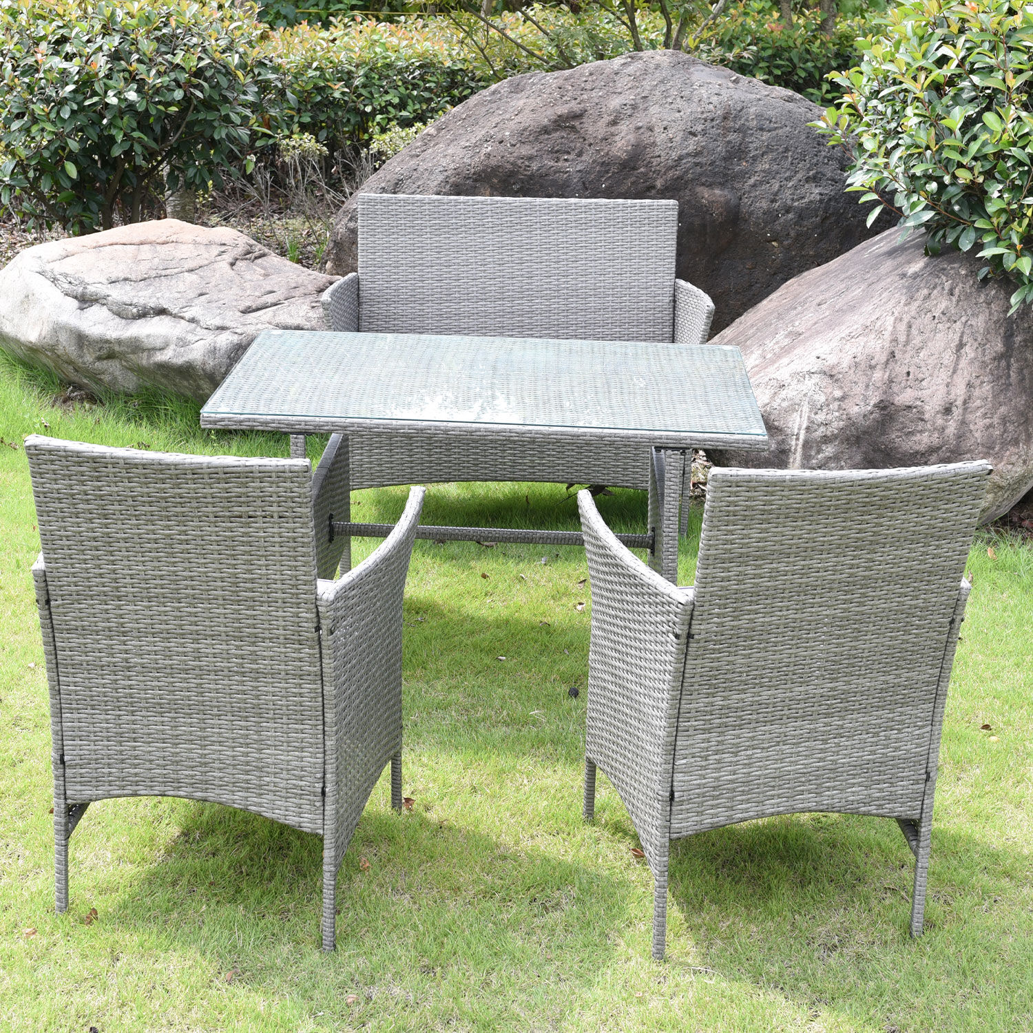 toulon rattan garden furniture set 4 piece home store more