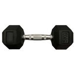 Body Go Rubber Hex Dumbbell 5kg