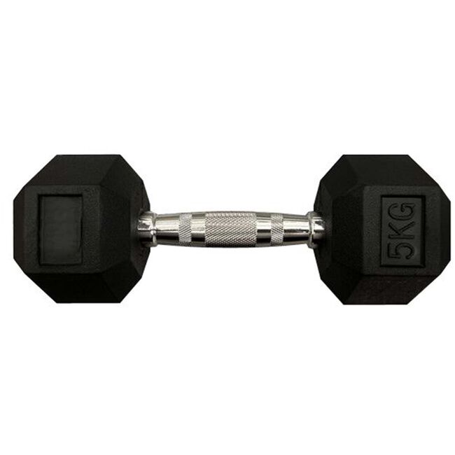 Body Go Rubber Hex Dumbbell 5kg