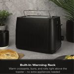 Hamilton Beach Stealth 2 Slice Black Toaster