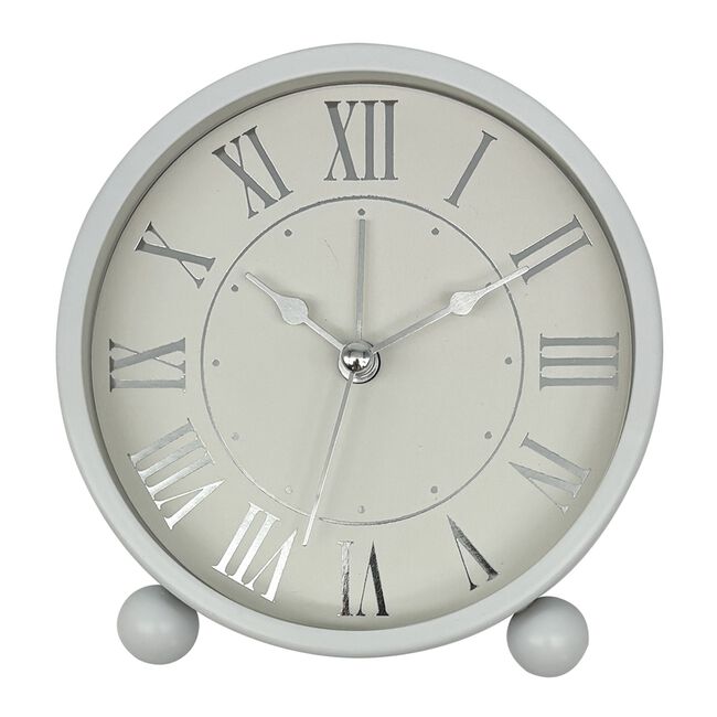TABLE ALARM CLOCK White 11cm