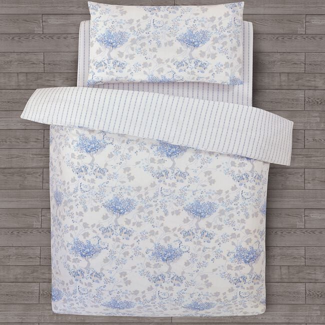 JUNIOR BED DUVET COVER Rabbit Garden Toile