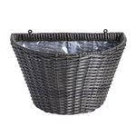 WICKER Wall Basket Grey