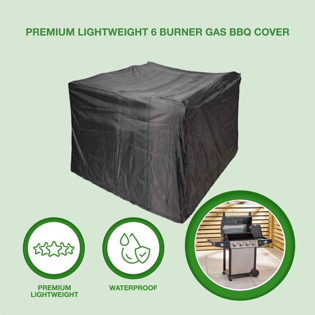 Premium Lightweight 6 Burner Gas BBQ Cover