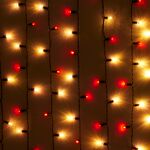 70 Red & White LED Berry String Lights