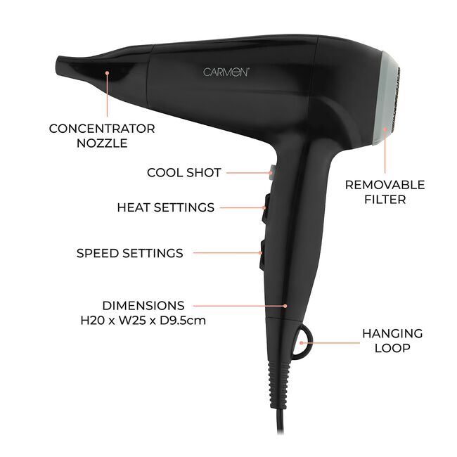 Carmen 2200W Hair Dryer