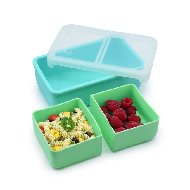 Melii Bento Silicone Box with Removable Dividers