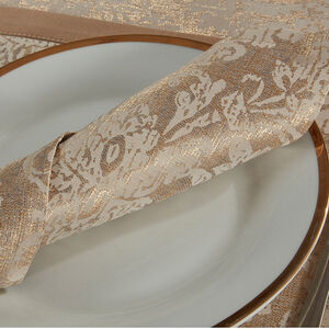 Damask Medallion Napkins 4 Pack - Gold