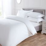 SINGLE DUVET COVER Tencel/Cotton White