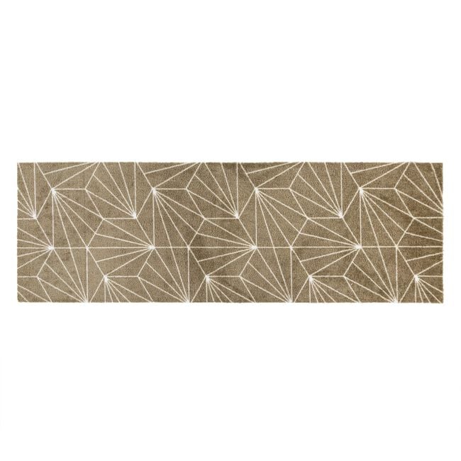 JVL Geo Brown Mega Runner 57cm x 150cm