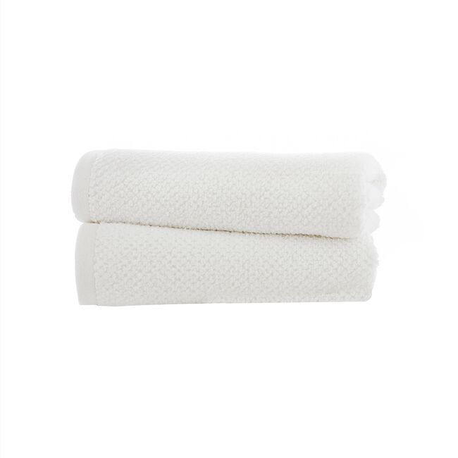 DEYONGS ROMEO 450GSM QUIK DRY WHITE 2PK Facecloth