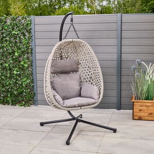 Deluxe Rattan Swing Egg Chair