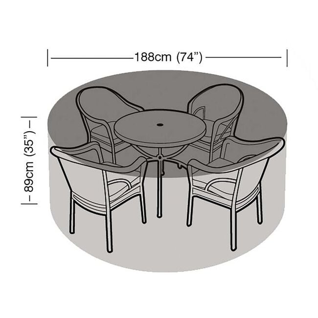 Garland 4-6 Seater Round Furniture Set Cover