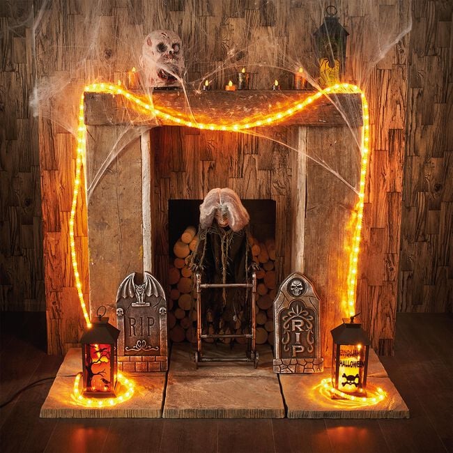 Halloween 4.5M Orange Rope Light