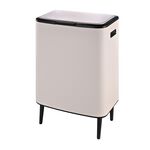 HAMPTON 60L RECYCLING ECRU WHITE Bin With Removable Feet