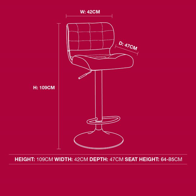 HECTOR Barstool Grey