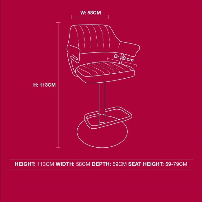 BELMONT Barstool Black