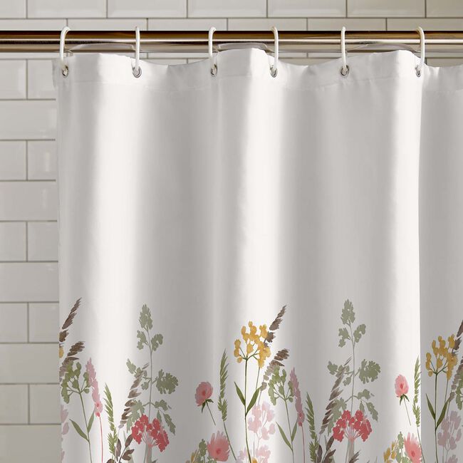 Catherine Lansfield Floral Shower Curtain