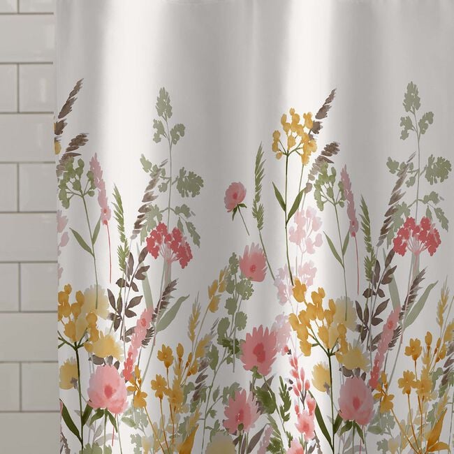 Catherine Lansfield Floral Shower Curtain