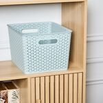 Geometric Storage Basket 19L - Mint